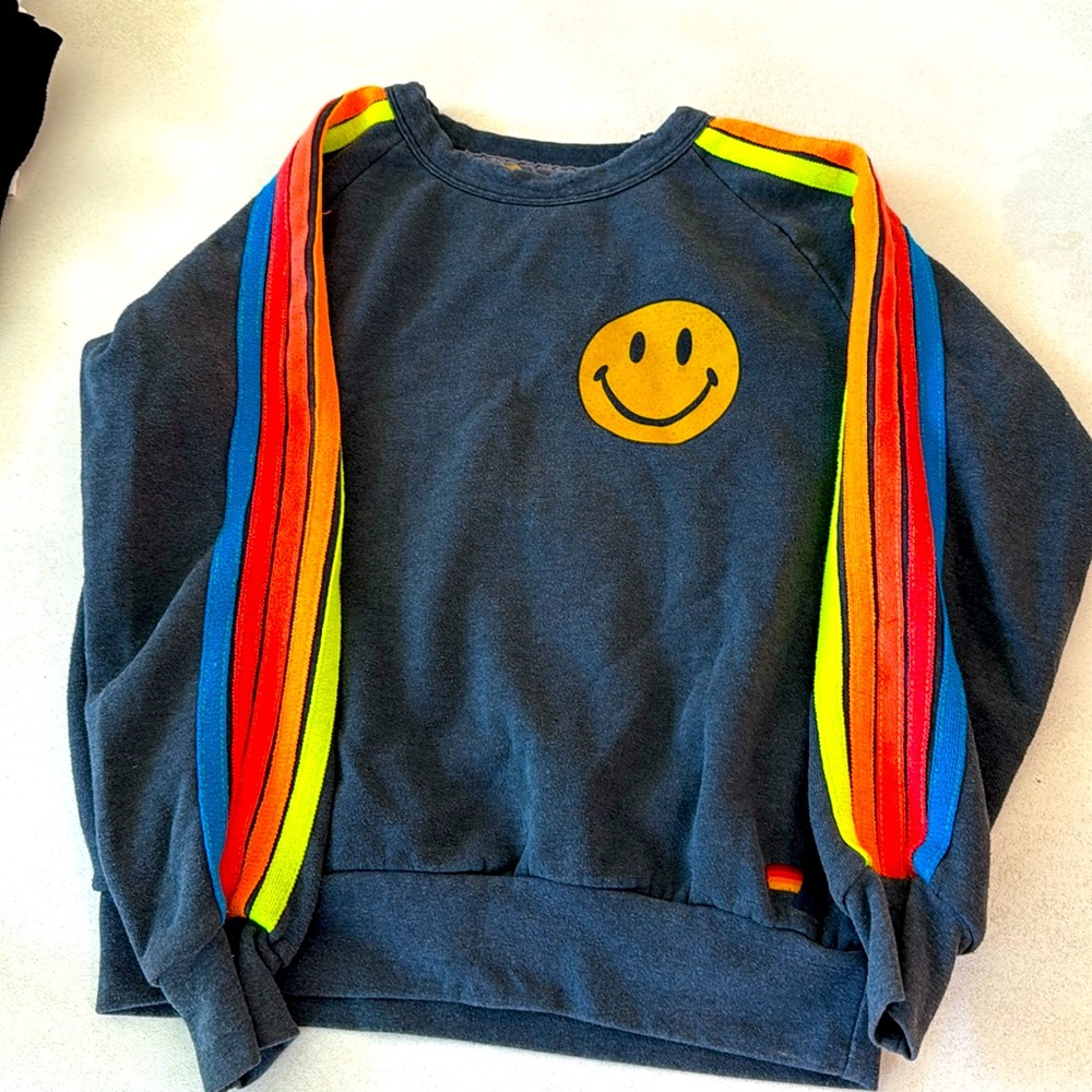 Aviator nation 5 stripe RARE crewneck hoodie
Size XS